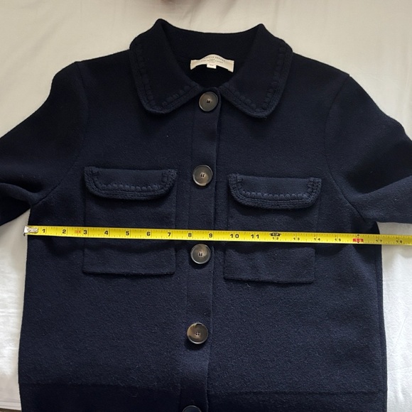Sezane Betty Cardigan Navy Crochet - Size XS - Picture 13 of 14